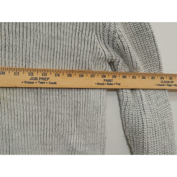 Leif Nelson Men's Sweater Light Gray Knit Shawl Collar Size XXL - Picture 8 of 15